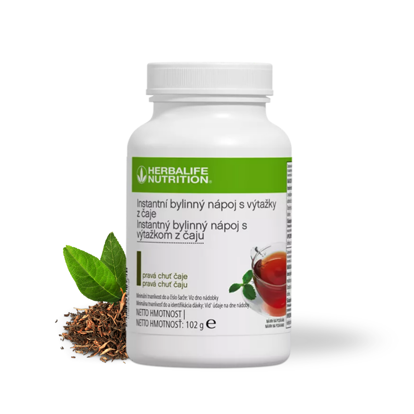 Instantní bylinný nápoj s výtažky z čaje